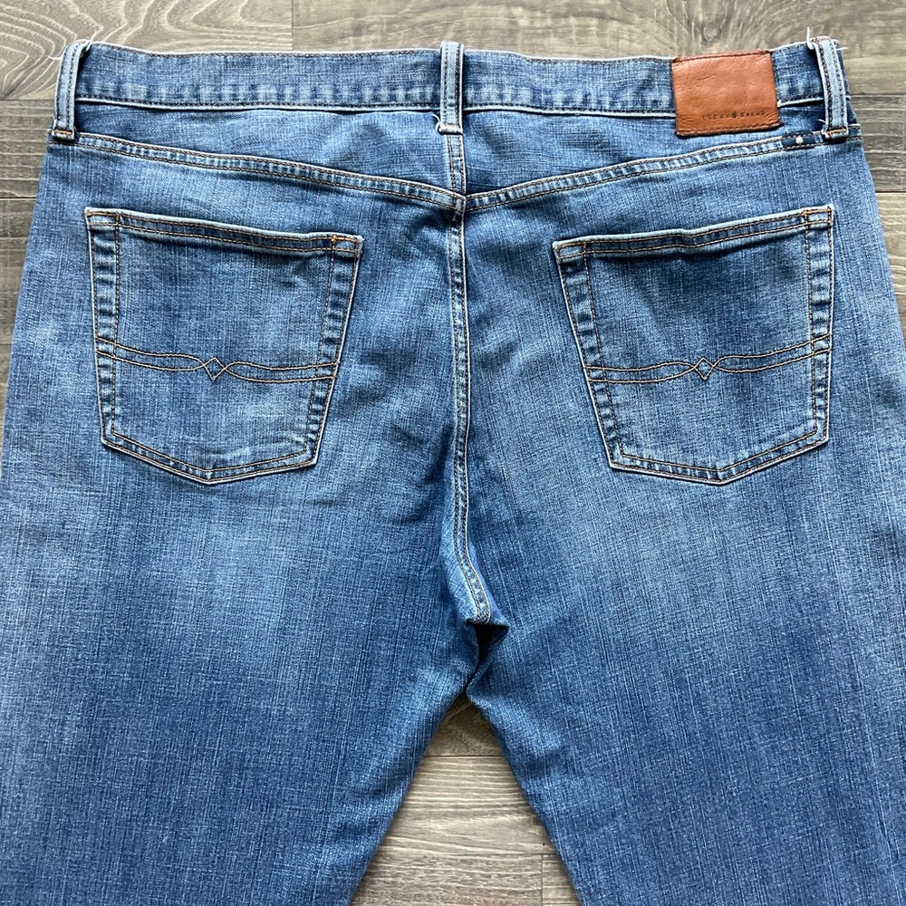 40x32 Lucky Brand 221 Original Straight Jeans Men’s Blue Denim Stretch 7MP1913 - Picture 11 of 13